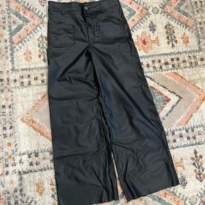 Zara The Marine Straight Faux Leather Pants